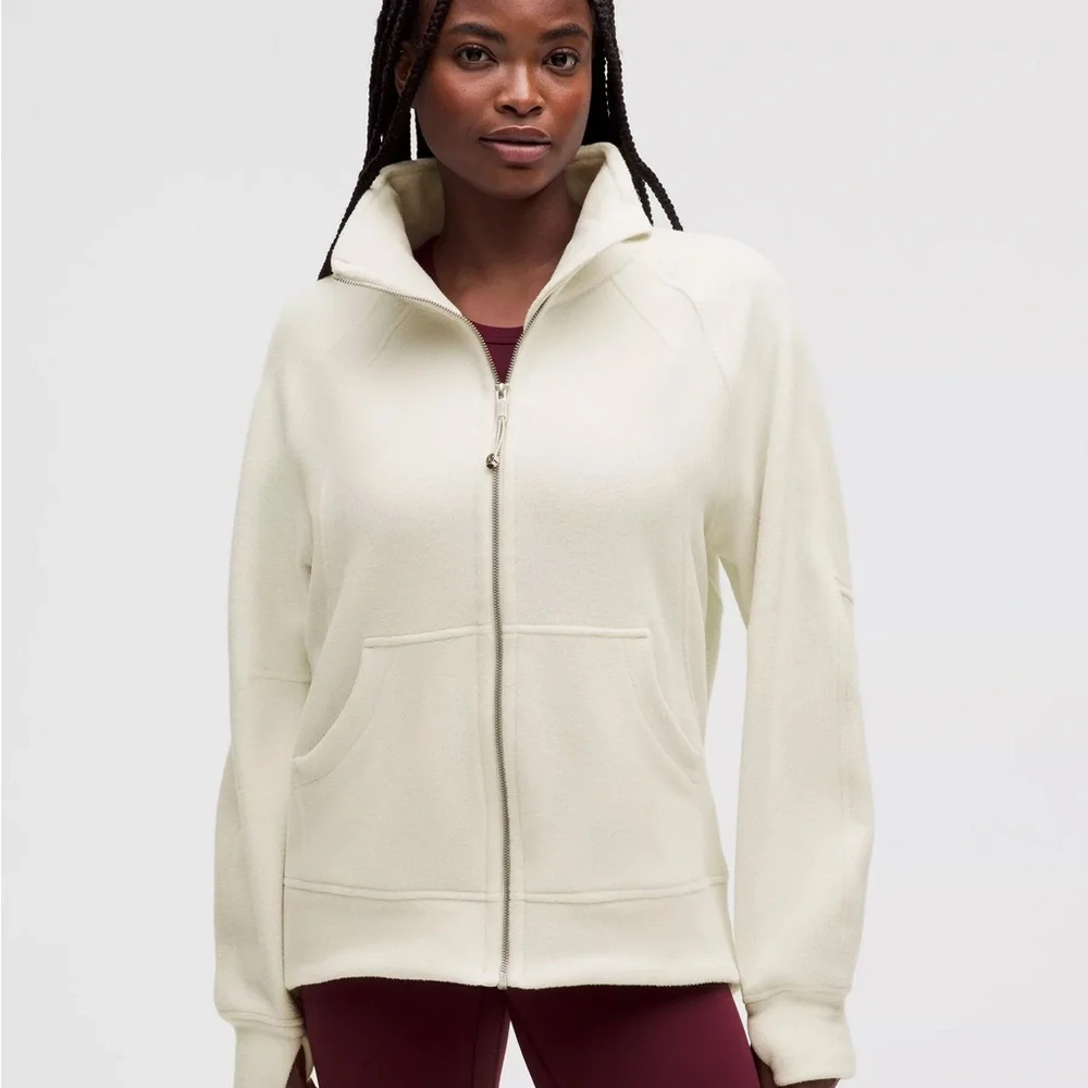 Lululemon Athletica Off-White Zip-Up Jacket